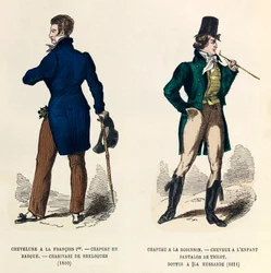 Miesten puvut 1810 ja 1811 (keisari Napoleon I:n hallituskausi) - yksityinen kokoelma