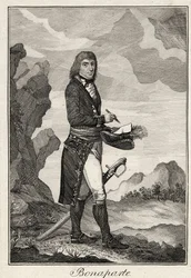 Napoleon Bonaparte - Nimetön - 1797 - Kuparikaiverrus - 16,2x11,1 - Yksityiskokoelma