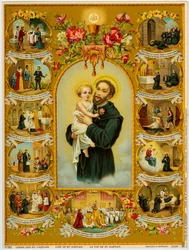 Hurskas kuva: Saint Cajetan, Gaetano dei Conti di Tiene Theatinesin perustaja (kromolitografia)