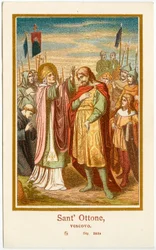 Hurskas kuva: Saint Othon I Eveque of Bamberg (kaiverrus)