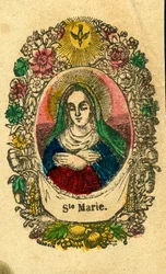 Hurskas kuva: Neitsyt Maria (Epinal print)
