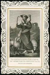Hurskas kuva: Hyvä paimen (kaiverrus)