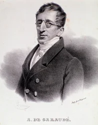 Ranskalaisen säveltäjän Alexis de Garauden (1779-1852) muotokuva. 1800-luvulla.