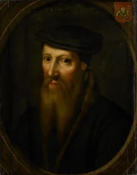 David Joriszin muotokuva, noin 1550-1649 (öljy paneelille).