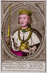 Edward II (1284-1327) Englannin kuninkaan muotokuva, Privee Collection