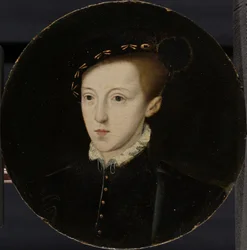 Edvard VI:n muotokuva, noin 1550 (öljy paneelille).