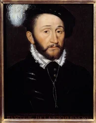 Muotokuva Francois III de la Rochefoucauldista, Champagnen kuvernööristä (k. 1572) Anonyymi maalaus. 16. vuosisata. Aurinko 0,33x0,23 m