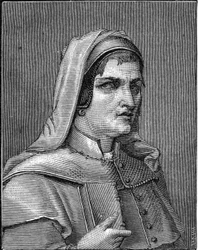 Italian taidemaalarin Lelio Orsin (1511-1587) muotokuva. kaiverrus vuodelta 1859 Armandaudin "" gallerioissa - Italiassa "". Yksityinen kokoelma.