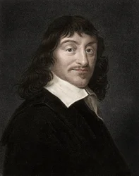 Muotokuva Rene Descartesista (1596-1650), englantilainen filosofi ja kirjailija