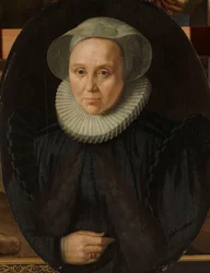 Naisen muotokuva, noin 1590 (öljy paneelille).
