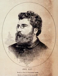 Muotokuva englantilaisesta säveltäjästä Georges Bizet