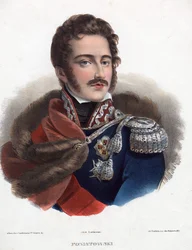 Prinssi Jozef Poniatowski - Nimetön - 1835 - Litografia, akvarelli - 32x24 - Yksityiskokoelma