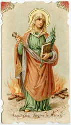 Sisilian pyhä Agatha (kaiverrus