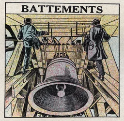 Äänienergia: äänien häiriö, joka havaitaan kuunneltaessa kimalaisen lyöntiä. Anonyymi kuvitus vuodelta 1925. Yksityiskokoelma.