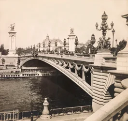 Vuoden 1900 maailmannäyttely - Universelle de 1900 -näyttely Pariisissa: Alexandre III -silta - yksityinen kokoelma