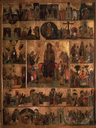 Neitsyt Akatistien kirkkaus Hymni kaikkein pyhimmälle Theotokosille, 1300-luku