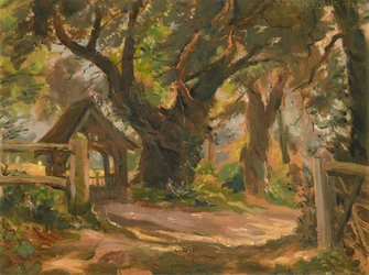 Lych Gate, Whersteadin kirkko (Cor & Emma Visserin hautapaikka)