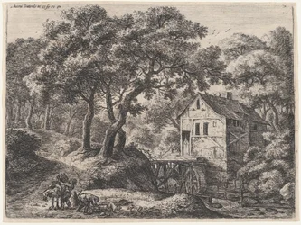 Mylly metsässä, 1600-luku.