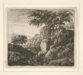Pieni vesiputous, 4 etsauksen sarjasta, B. 3-6