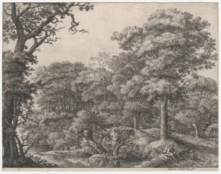 Metsässä lepäävät matkustajat, 1600-luku.