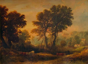 Dunsterin linna: Auringonlasku, c1850, 1935