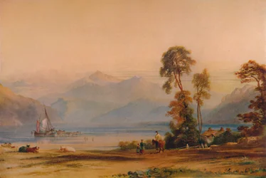 Näkymä Snowdonista Tremadocista, c1842, 1935
