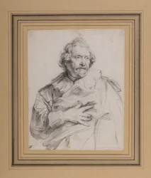 Carolus de Mallery, n. 1632-35 (musta liitu valkoisella paperilla)