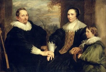 Perhekuva Sebastian Leersestä (1584-1664) vaimonsa ja poikansa kanssa, 1630-32