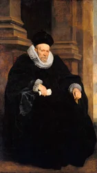"" Genolaisen herrasmiehen muotokuva "" (Genoven herrasmiehen muotokuva) Anthonis van Dyckin (1599-1641) maalaus Öljy kankaalle c 1621 Koko 203x117,3 cm Staatliche Museen, Berliini