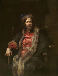 Taidemaalari Martin Ryckaertin muotokuva (Maerten ou Marten Rijckaert )(Taidemaalari Martin Ryckaertin (1587-1631) muotokuva) Anthony van Dyckin (1599-1641) maalaus 1628-1630 - Öljy puulle, koko 148x11, muse del Prado 3 cm.