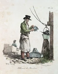 Lampunsytytin, kaiverrus Francois Seraphin Delpech (1778-1825)