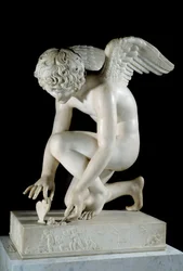 Amor eli "Amor pyydystää perhosen". Antoine Denis Chaudet