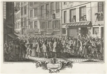 Rue Quinquempoix, 1720 Rue Quinquempoix vuonna 1720 (otsikko esineessä) Het Groote Tafereel der Dwaasheid (sarjan nimi)