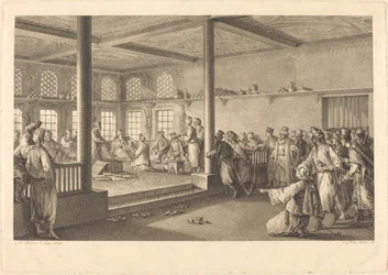 Choiseul-Gouffierin vastaanotto Hassan-Tchousch-Ogloussa