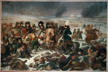 Napoleon Eylaun taistelukentällä, jonka ranskalaiset joukot voittivat 9. helmikuuta 1807 venäläiset ja preussilaiset ...