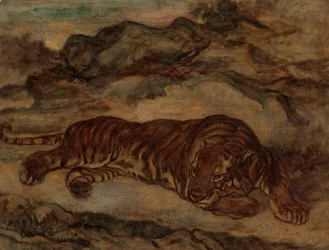 Tiger in Repose, ca. 1850-65.