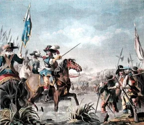 Staffardan voitto (1690), kaiverrus Jean Baptiste Morret (fl.1790-1820)