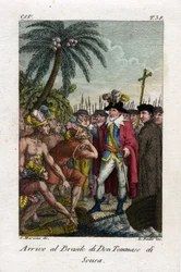 Brasilian historia: Don Tome de Sousan saapuminen Brasiliaan, joka perusti Bahian kaupungin (El Salvador).