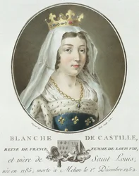 Riden kaivertama muotokuva Blanche de Castillesta (1185-1252), 1787