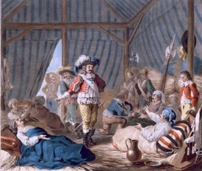 Harcourtin kreivi (1601-66) osoittaa ihmisyytensä Torinon piirityksen aikana (1640), 1787 (katso myös 169707)