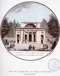 Näkymä Mademoiselle Guimardin talolle, rue de la chaussée d