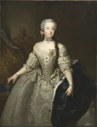 Louise Ulrique Preussilainen, Ruotsin ja Suomen kuningatar - Pesnen, Antoine (1683-1757), muotokuva. Mitat: 145 x 110 cm. Nationalmuseum Stockholm