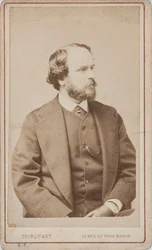 Muotokuva tanssijasta, koreografista ja balettimestarista Paul Taglionista 1808-1884, n. 1860.