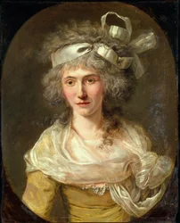 Anne-Josèphe Théroigne de Méricourtin muotokuva 1762-1817, n. 1785.