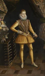 Espanjan ja Portugalin kuninkaan Filip III 1578-1621 muotokuva vuosina 1598-1620