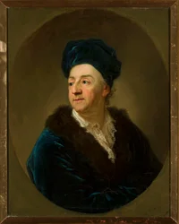 Johann Nepomuk Schaffgotschin (1713-1755) muotokuva aamutakissa