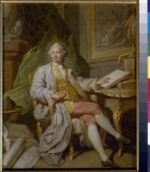 L Henningerin muotokuva - Anton Pavlovich Losenkon (1737-1773) maalaus, öljy kankaalle (31,5x26 cm), noin 1760 - (L Henningerin muotokuva, Anton Pavlovich Losenkon öljy kankaalle