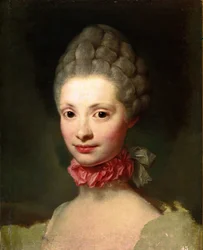 Keskeneräinen muotokuva Marie Louise de Bourbon-Parmasta (öljy kankaalle