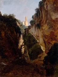 Kalliorotko Sorrentossa, Anton Sminck Pitloo (1791-1837), Alankomaat, 1900-luku