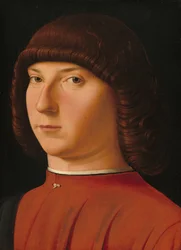 Nuoren miehen muotokuva, noin 1475-1480 (tempera ja öljy poppelipaneelille).